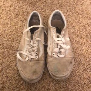 Canvas old Skool vans (white)